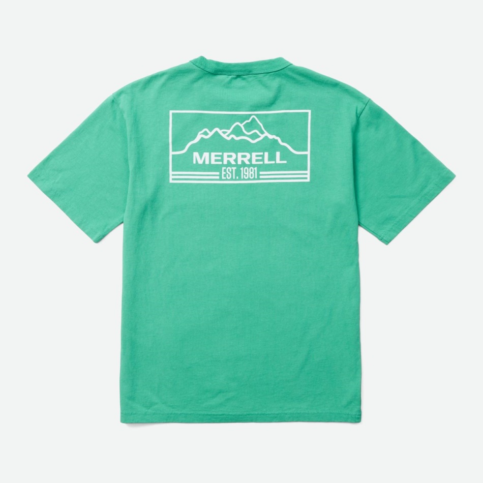 Merrell Men's Sunbaked Japan Camiseta Verde Mar