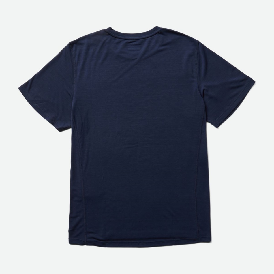 Merrell Hombre Tencel™ Camiseta De Manga Corta Azul Marino