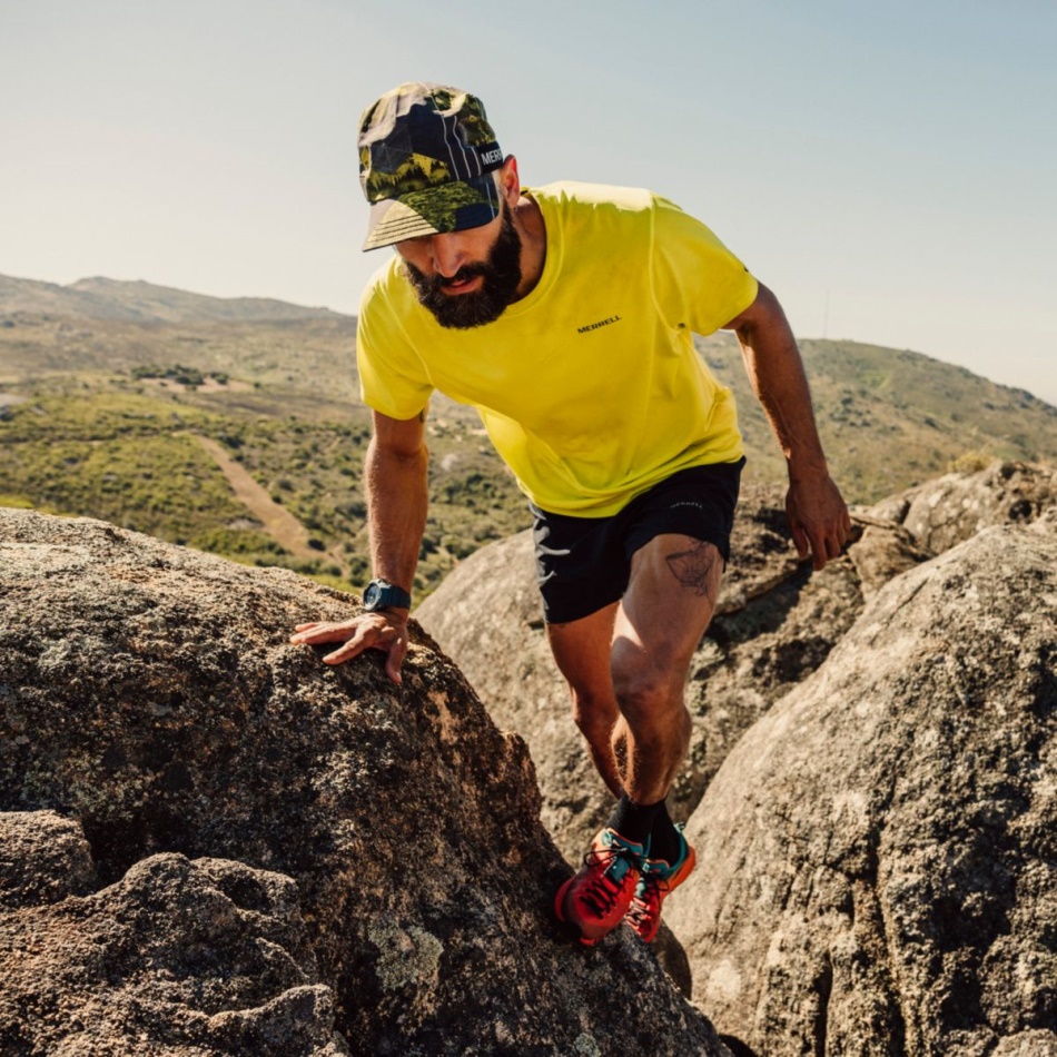 Merrell Hombre Tencel™ Camiseta De Manga Corta Azul Marino