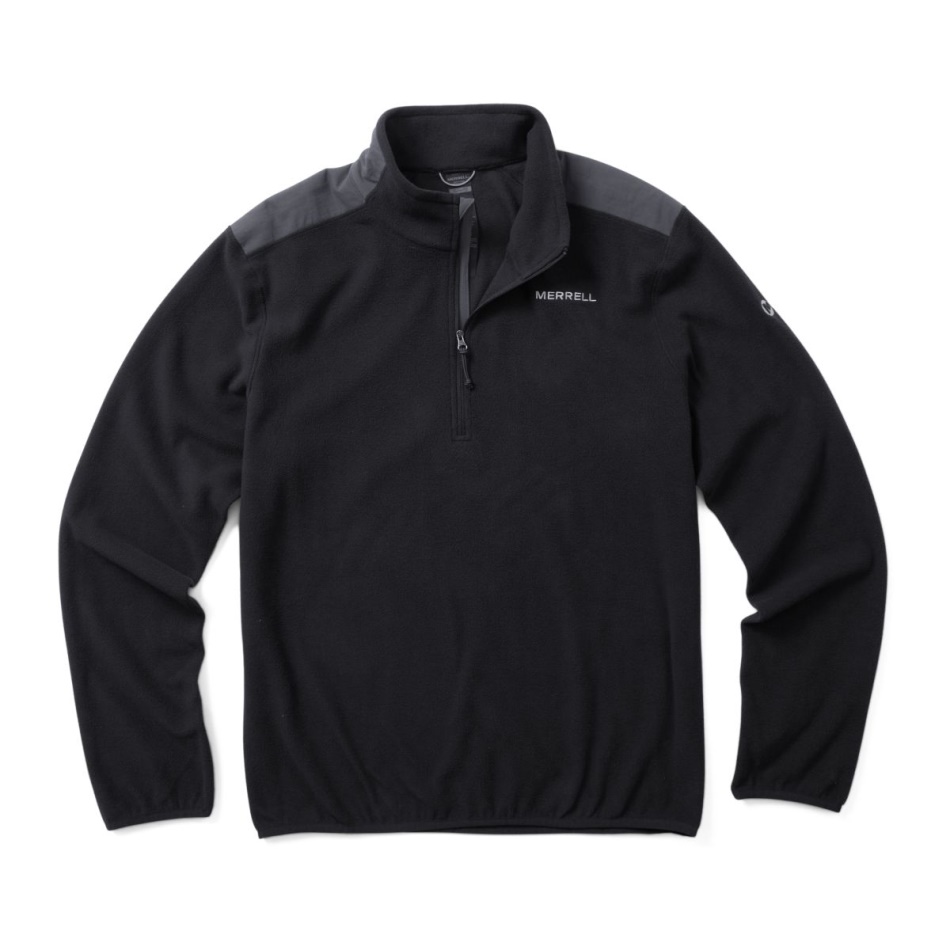 Merrell Hombre Terreno 1/4 Zip Forro Polar Negro
