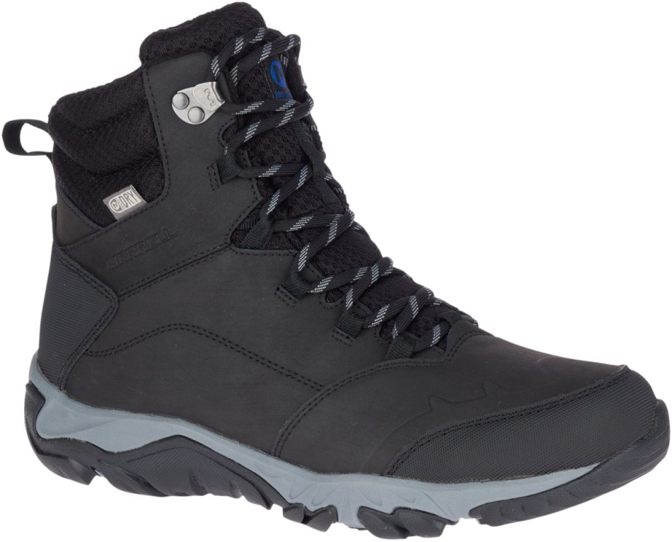 Merrell Hombre Thermo Fractal Mid Impermeable Negro