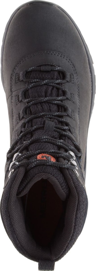 Merrell Hombre Vego Mid Cuero Impermeable Negro