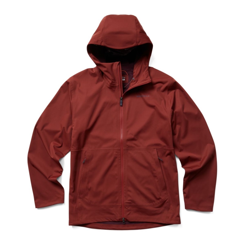 Chaqueta De Lluvia Merrell Susurro Para Hombre Ladrillo