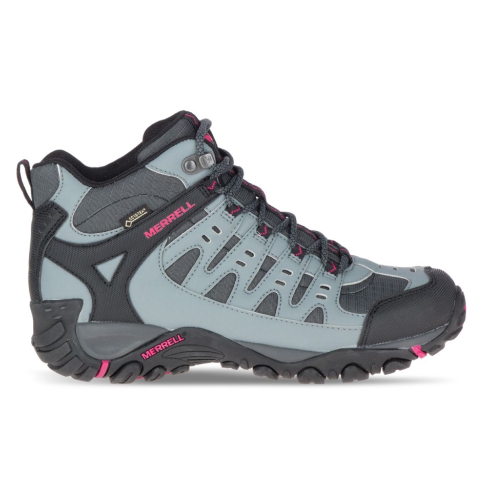 Merrell Mujeraccentor Sport Mid Gore-tex Granite-rose Rojo