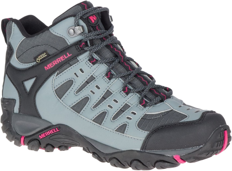 Merrell Mujeraccentor Sport Mid Gore-tex Granite-rose Rojo