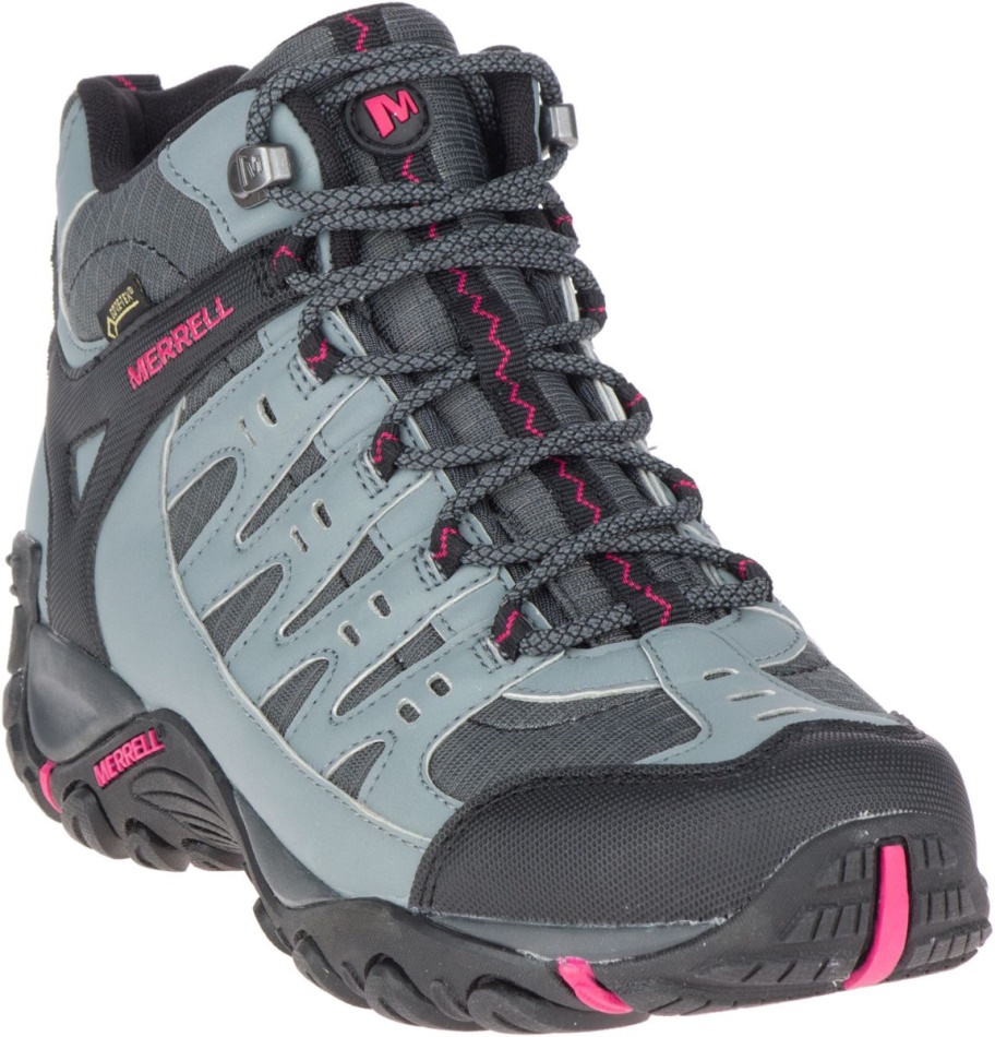 Merrell Mujeraccentor Sport Mid Gore-tex Granite-rose Rojo