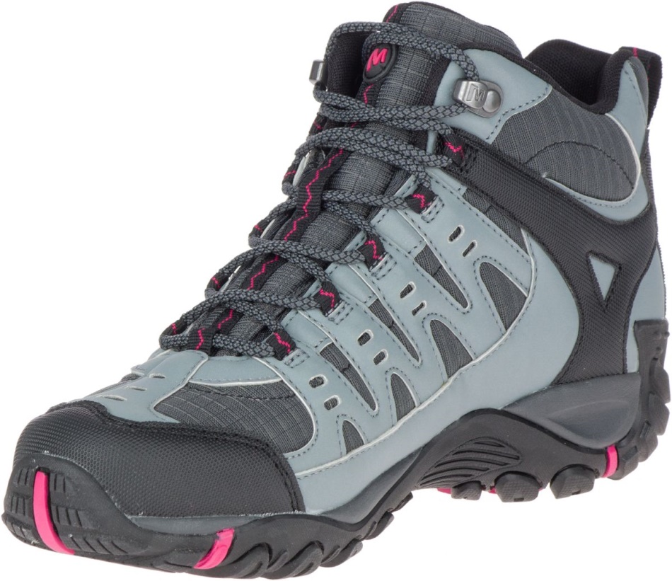 Merrell Mujeraccentor Sport Mid Gore-tex Granite-rose Rojo