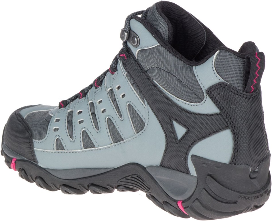 Merrell Mujeraccentor Sport Mid Gore-tex Granite-rose Rojo