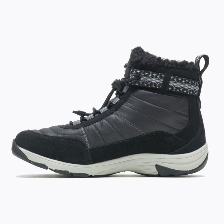 Merrell Mujer Approach Sport Mid Polar Impermeable Negro