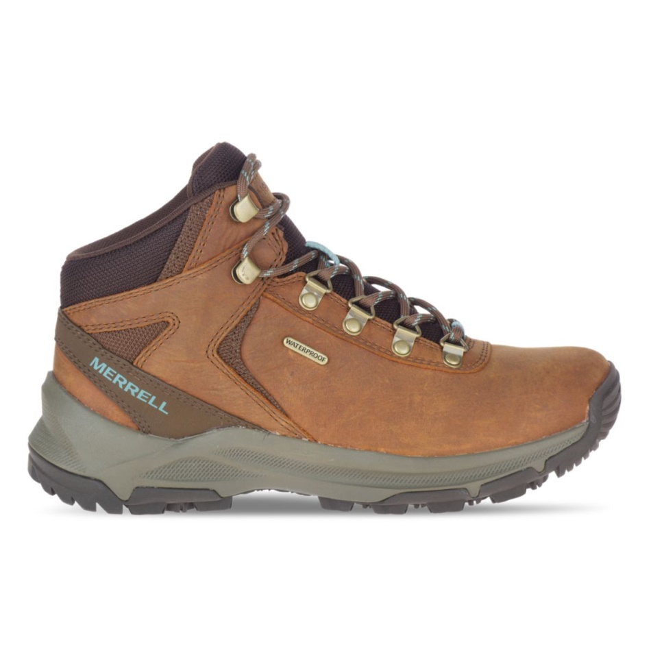 Merrell Mujer Erie Mid Cuero Impermeable Toffee