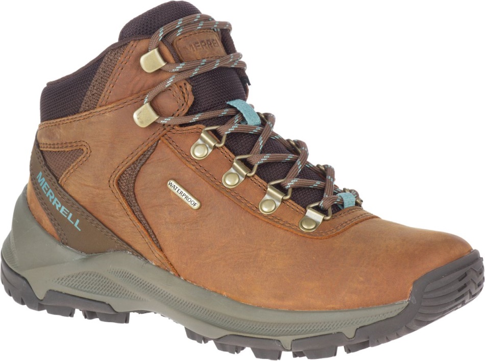 Merrell Mujer Erie Mid Cuero Impermeable Toffee