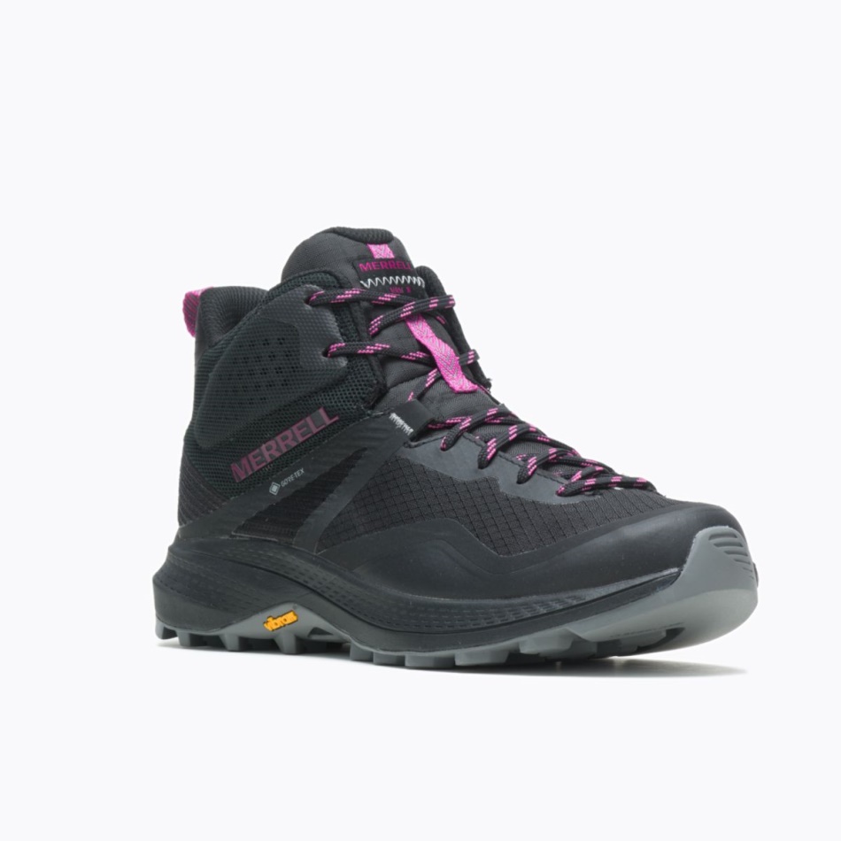 Merrell Mujer Mqm 3 Mid Gore-tex Negro-fucsia