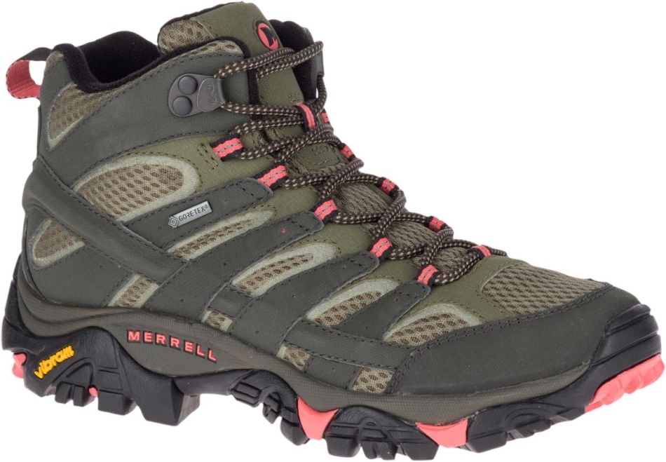 Merrell Mujer Moab 2 Mid Gore-tex Beluga-oliva