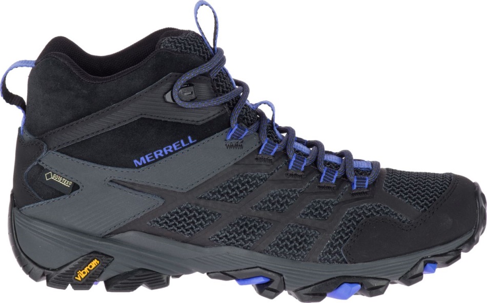 Merrell Mujer Moab Fst 2 Mid Gore-tex Negro-granito