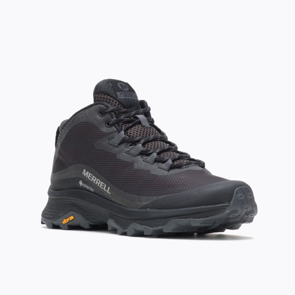 Merrell Mujer Moab Speed Mid Gore-tex Negro-asfalto