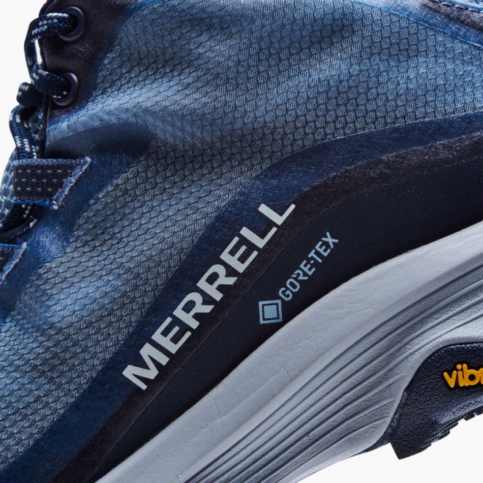 Merrell Mujer Moab Speed Mid Gore-tex Azul Marino