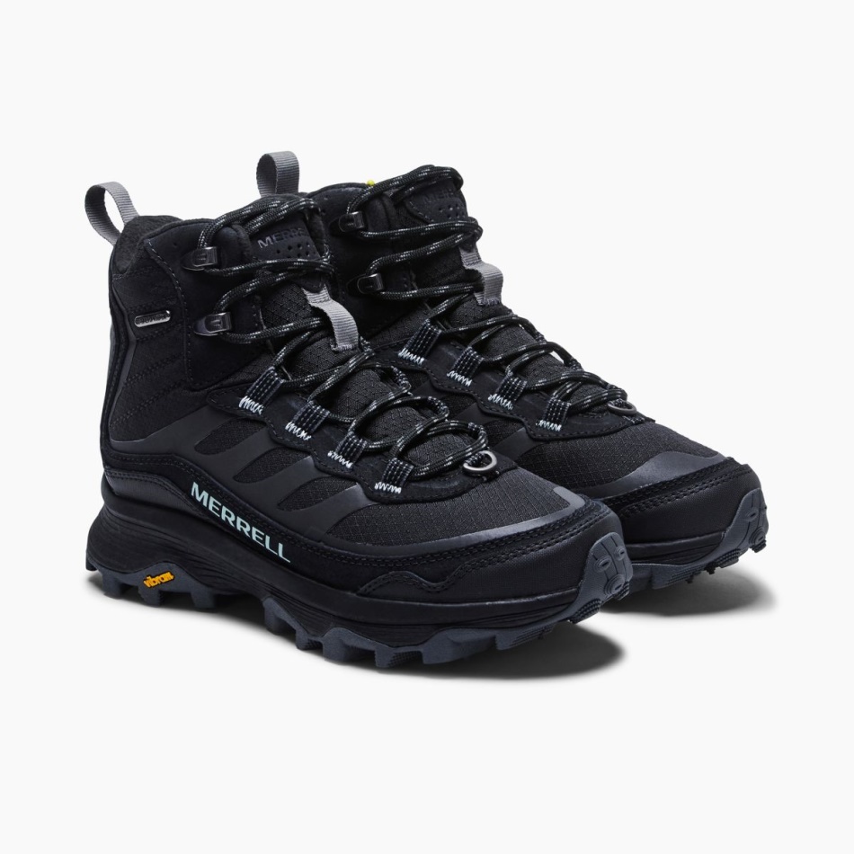 Merrell Mujer Moab Speed Thermo Mid Impermeable Negro