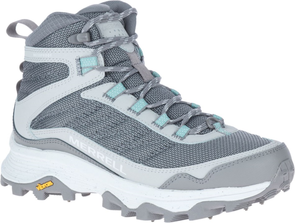 Merrell Mujer Moab Speed Thermo Mid Impermeable Con Clavos Carbón