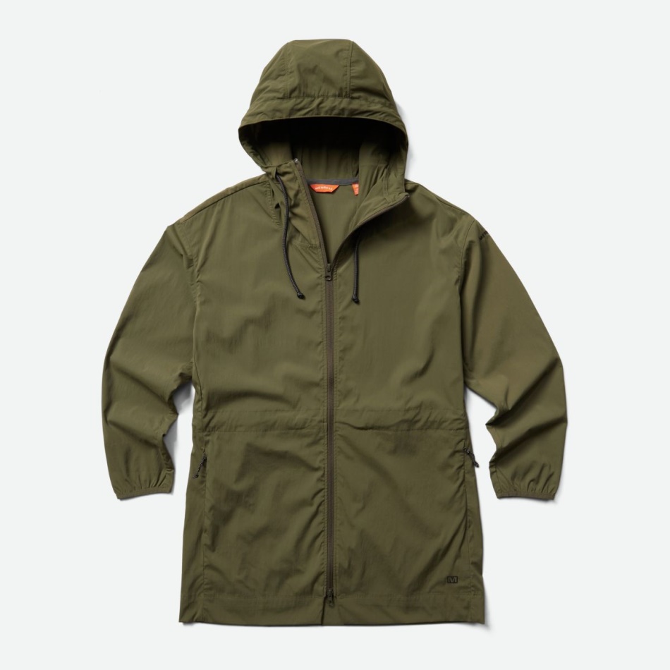 Parka Mujer Merrell Skyliner Wind Verde Oliva Polvorienta