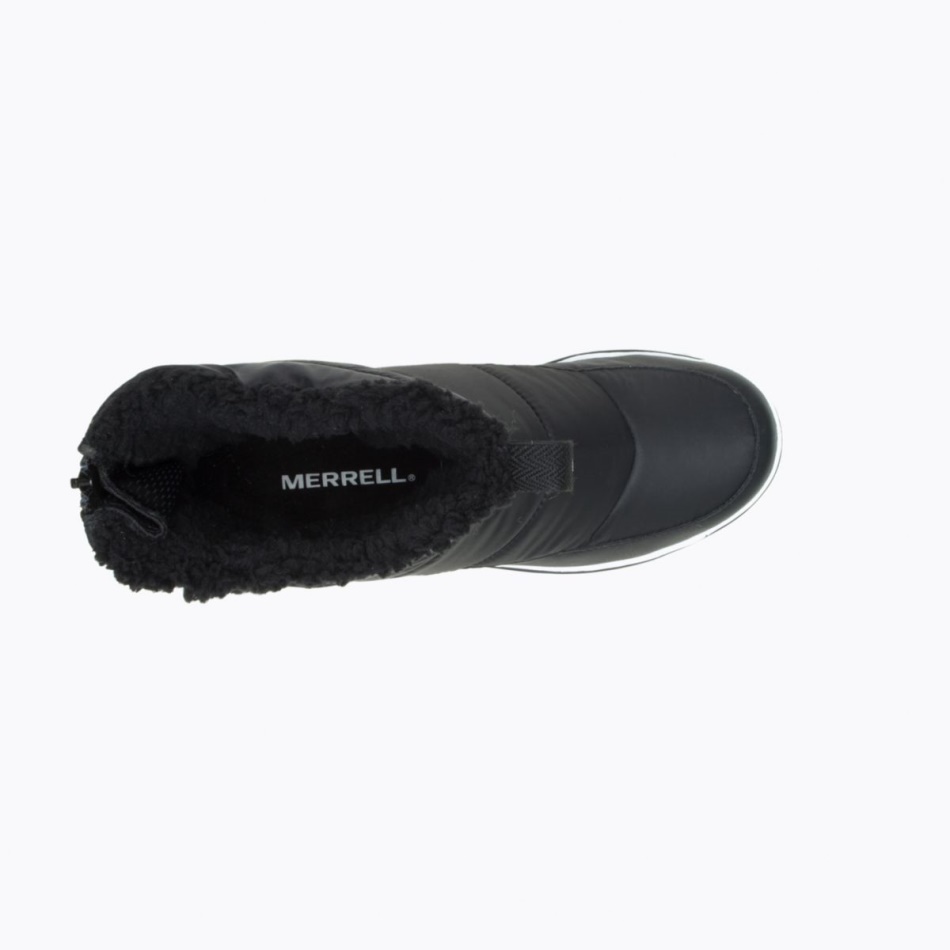 Merrell Mujer Snowcreek Sport Mid Zip Polar Impermeable Negro