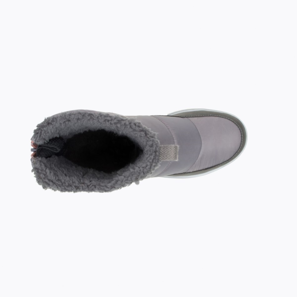 Merrell Mujer Snowcreek Sport Mid Zip Polar Impermeable Carboncillo