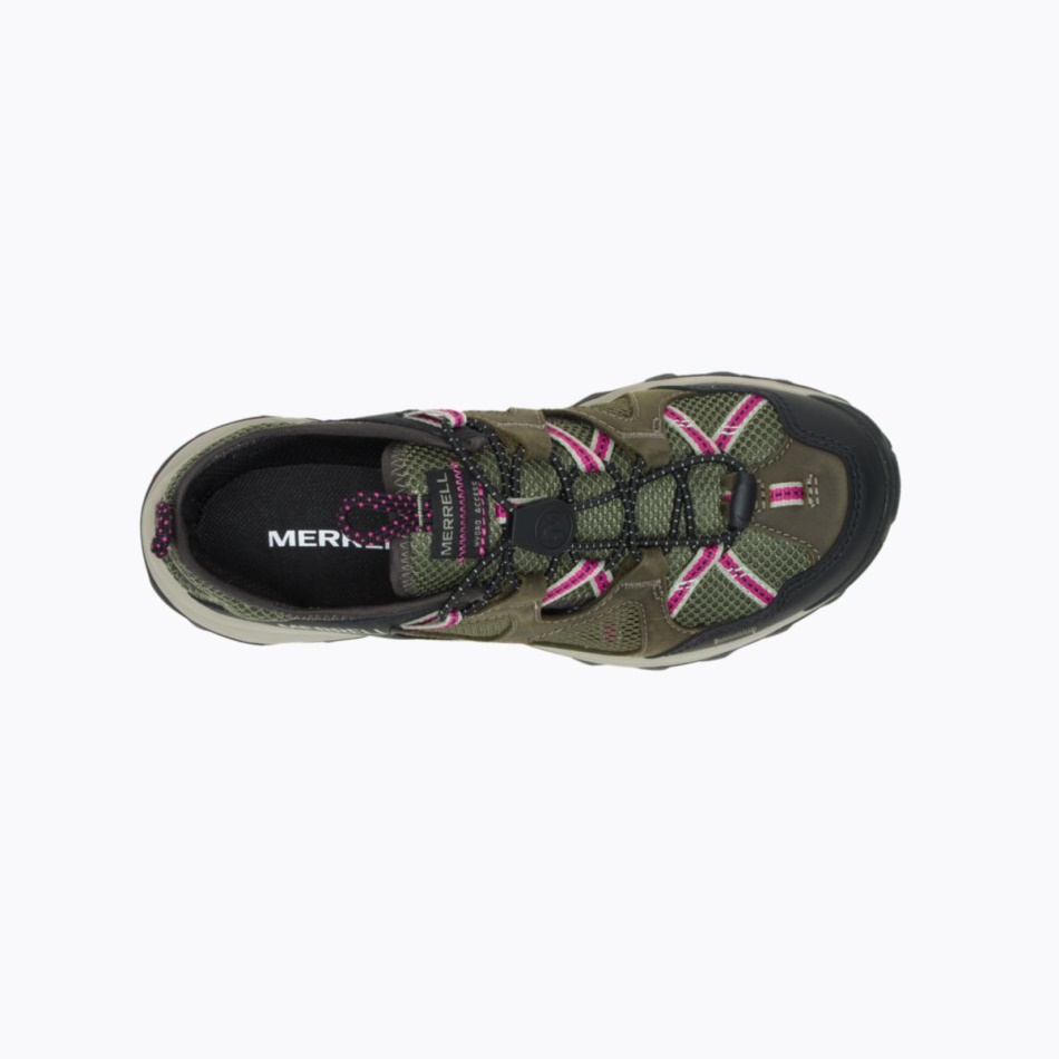 Merrell Speed Strike Mujer Cuero Tamiz Liquen