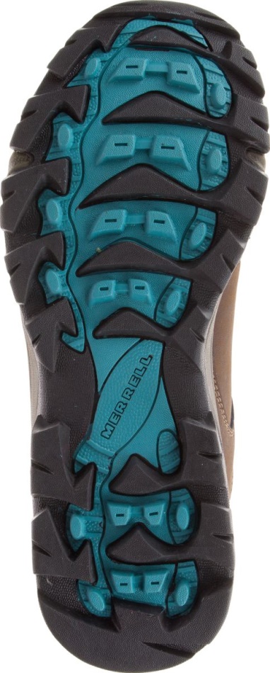 Merrell Mujer Vego Mid Cuero Impermeable Dark Earth-britanny Blue