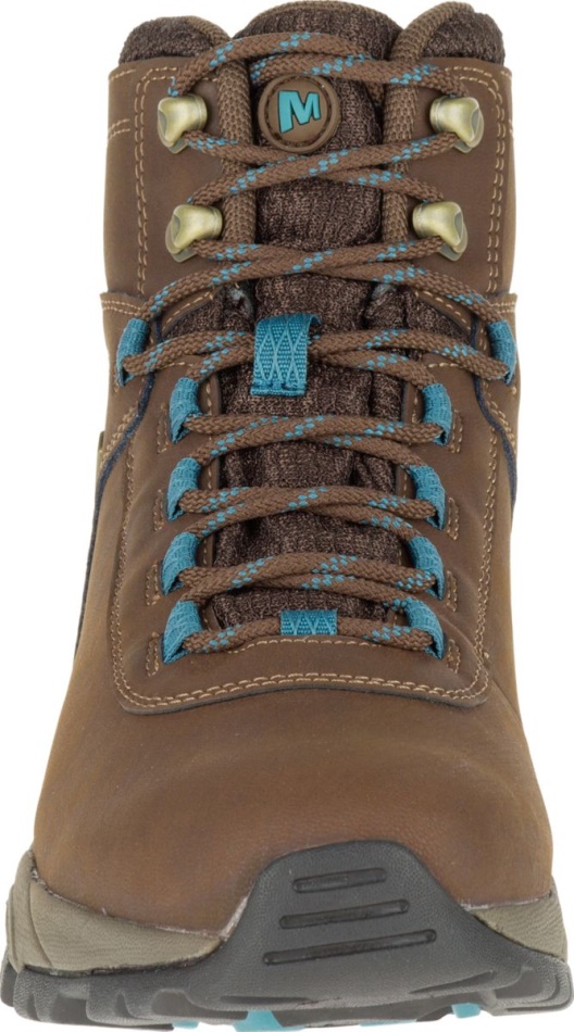 Merrell Mujer Vego Mid Cuero Impermeable Dark Earth-britanny Blue