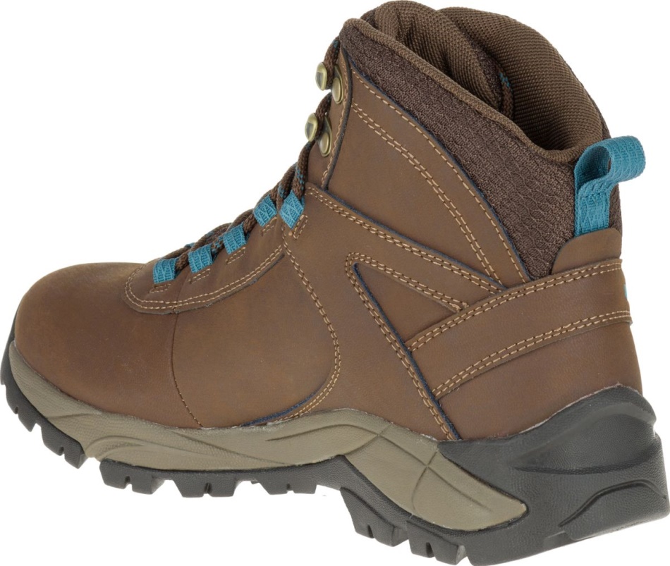 Merrell Mujer Vego Mid Cuero Impermeable Dark Earth-britanny Blue